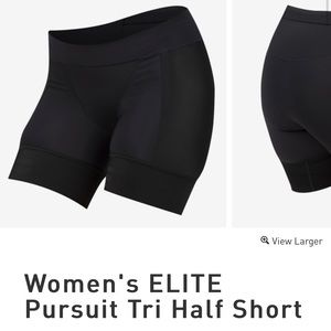 NWT Women’s Pearl Izumi Elite Tri Half Short